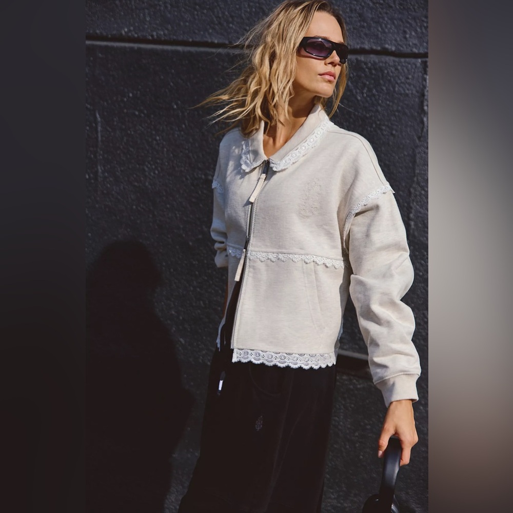 Free people Love All Zip Up